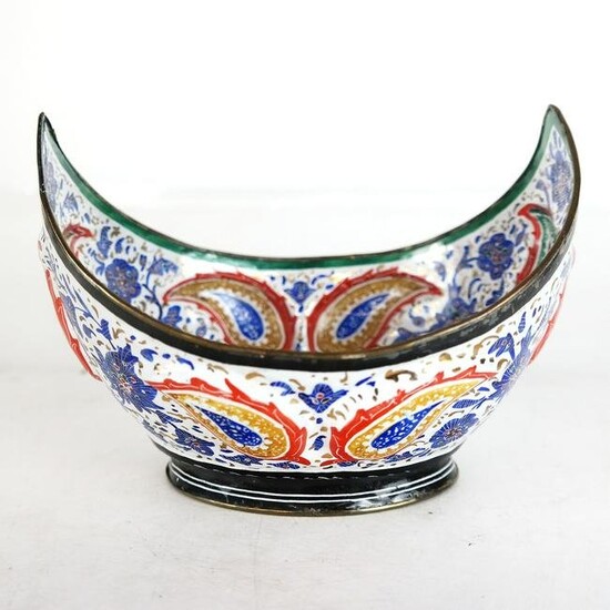 Russian-Style Enameled Bowl