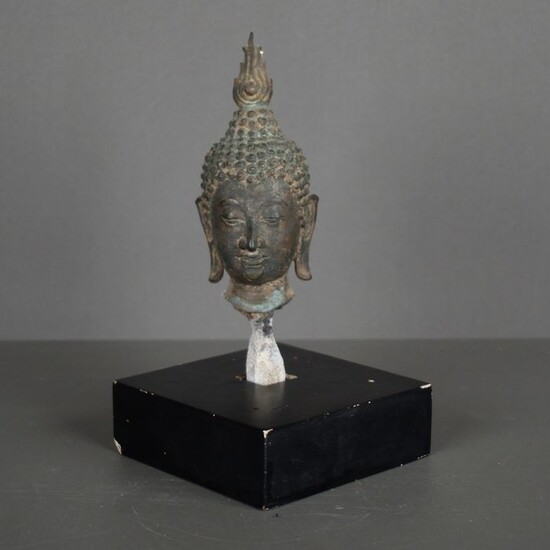 Sculpture (3) - Bronze - tête de bouddha et son torse - Thailand - 19th century