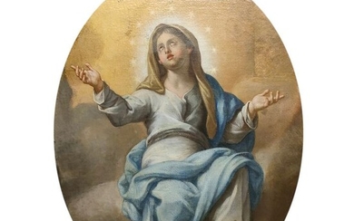 Scuola dell'Italia centrale del XVIII secolo - Madonna Assunta e angeli