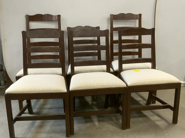 Set 6 ELDRED WHEELER Upholstered Dining Chairs