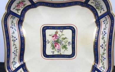 Sevres / Copeland Porcelain floral dish 1753/ late