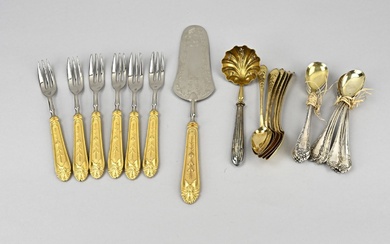 Silver plated pastry cutlery