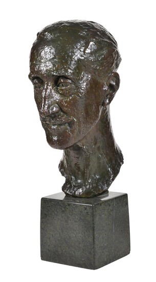 λ† Sir William Reid Dick KCVO RA, (1879-1961), a patinated bronze portrait bust