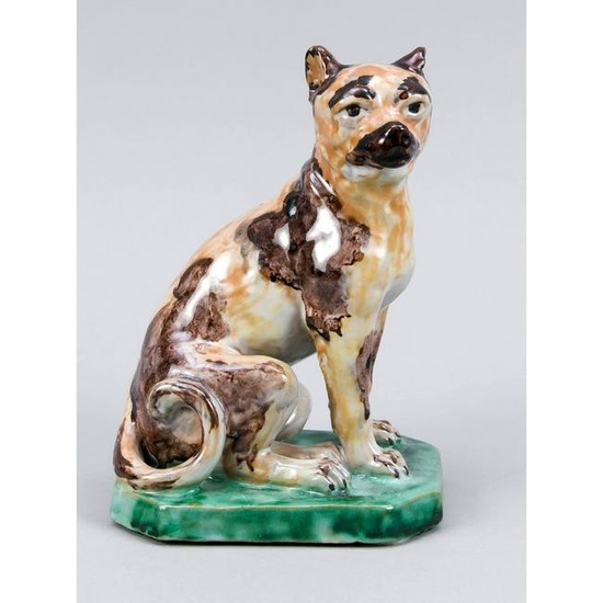 Sitting dog, ceramic, 20t