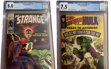 Tales to Astonish #75 Doctor Strange #179 - 2x Hulk & Doctor Strange Graded Comic - 1 Graded comic - CGC