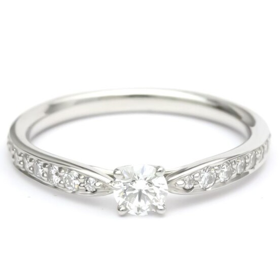 Tiffany Platinum - Ring - 0.22 ct Diamond