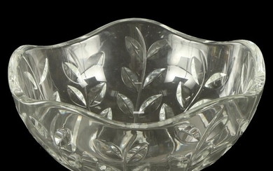 Tiffany & Co "Floral Vine" Crystal Bowl