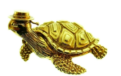 Tiffany&Co 18k Yellow Gold Turtle Brooch