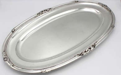 Tray, Serving dish (1) - .950 silver - Olier & Caron - France - First half 20th century