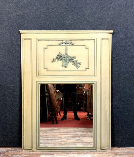 Trumeau mirror - Louis XVI period - Wood, Lacquered wood - Late 18th century