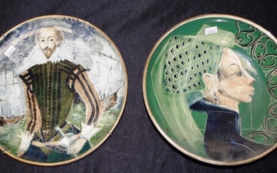 Two David & Hermia Boyd ceramic pieces each marked...