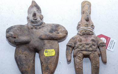 Two Pre-Columbian Nayarit Earthenware Figures