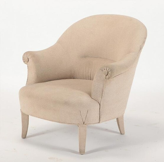 UPHOLSTERED FRENCH CHAIR IN THE MANNER OF JANSEN