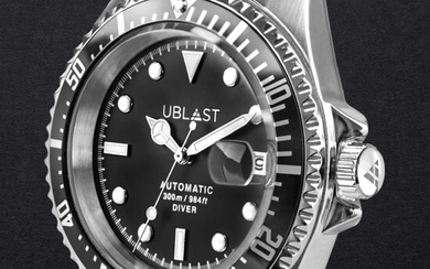 Ublast - Diver 30 ATM Black - UB3D4411BK - Jubilee Straps - Men - 2022
