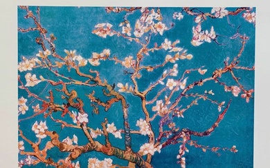 Van Gogh Blue Almond Blossoms Estate Signed Reproduction Giclee