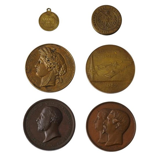 Various Makers group of medals & medallions, six