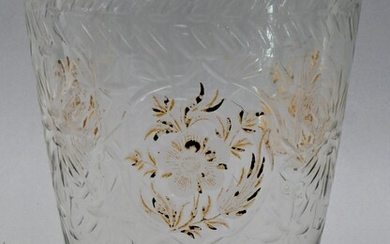 Vase, Königliche Glasmanufaktur La Granja Spanien / Glass vase