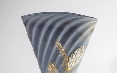 "Vase ""grigio oro"" Flavio Poli (Entwurf), Seguso Vetri d'Arte, Murano, um 1937...