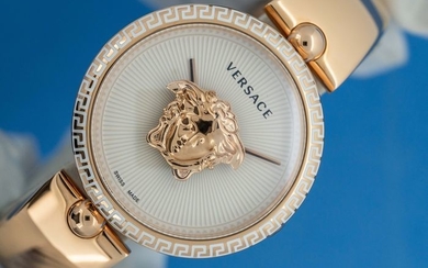 Versace - Palazzo Empire White DialRose Gold Swiss Made - VCO110017- Unisex - Brand New