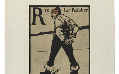 WILLIAM NICHOLSON (1872-1949) R is for Robber, from: An Alphabet