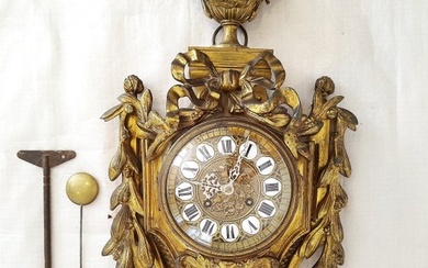 Cartel clock - G. Philippe, Palais Royal 66-67 - Gilt bronze - 1880-1890