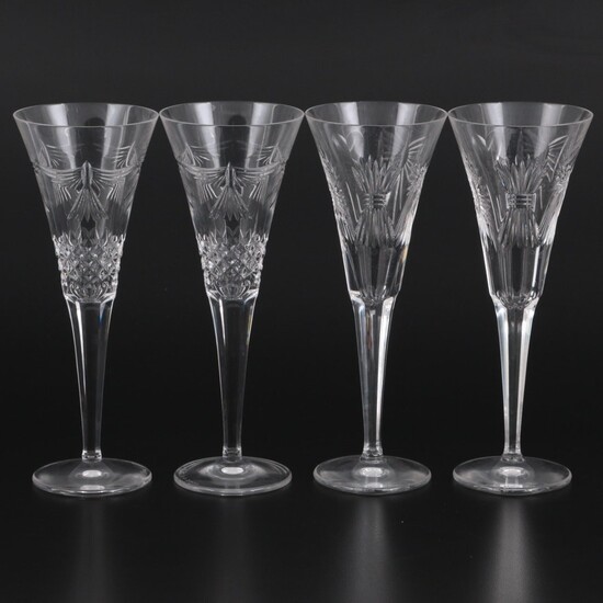 Waterford "Millennium Series" Fluted Champagne Glasses