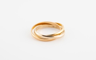 Three-ring wedding band in 750 °/° gold.