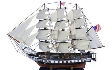 Wooden USS Constitution Tall Model Ship 32"