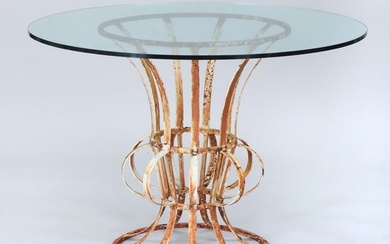 Wrought iron strapwork table