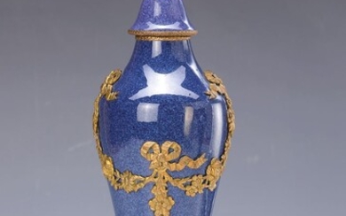 lidded vase, Sevres, around 1909-12, stoneware, finely...