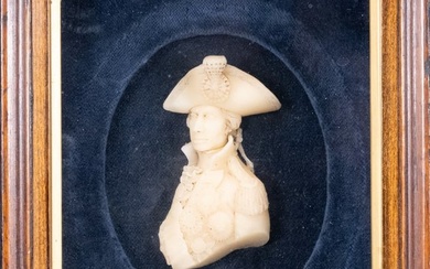 18th c. Wax Portrait of Lord Admiral Nelson