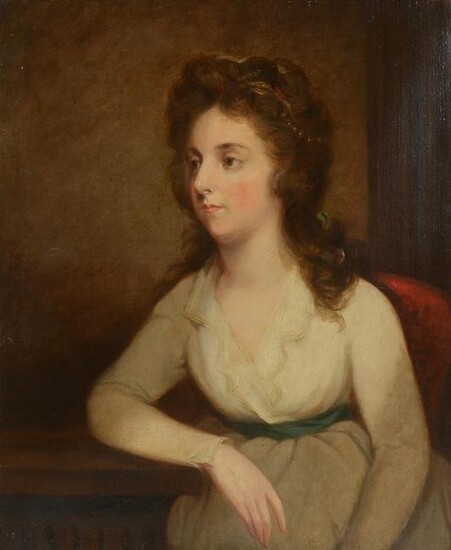 19TH CENTURY ENGLISH? PORTRAIT PAINTING YOUNG GIRL