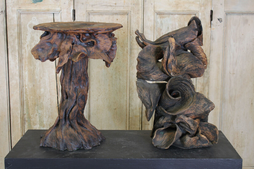 2 Naturalistic Terracotta Sculptures