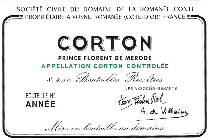 2017 Corton Rouge, Domaine de la Romanee-Conti