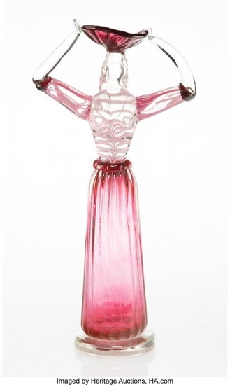 28086: A Barovier & Toso Glass Figure of a Woman, Venic