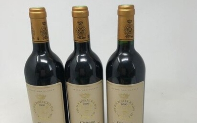 3 Bottles Château Gruaud Larose 2000 - St-Julien 2nd CCG