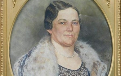 C. LIEBICH (XX). Portrait of a lady./C. LIEBICH (XX).