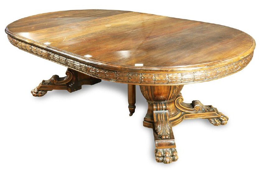 Classical style mahogany dining table