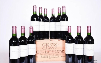 12 bouteilles CHÂTEAU LARMANDE St Emilion GC 1997 …