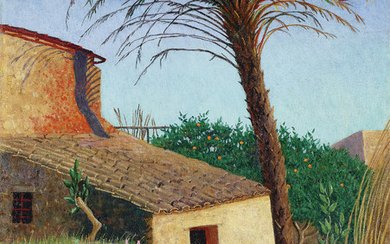 FELIX VALLOTTON (1865-1925), Cagnes, le palmier, 1924