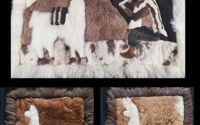 3 Handmade Authentic Peruvian Alpaca Wool Wall Hanging