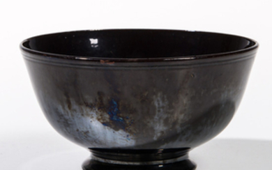Mirror Black-glazed Bowl