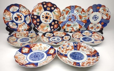 9 Japan Imari Decorated Plates