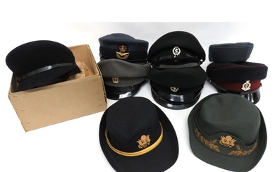 9 x Post War Women's Caps including 2 x dark green WRAC ... ...