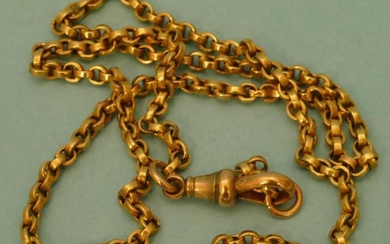 A 9ct Gold Linked Chain (1 link a/f) 11.9g....