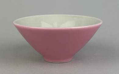 A CHINESE MONOCHROME PINK WINE CUP, Kangxi mark to...