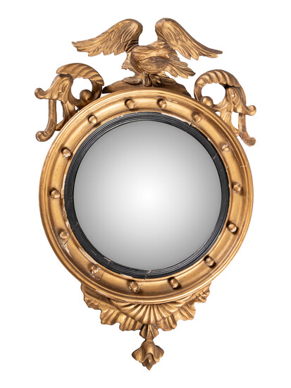 A Federal Style Giltwood Bullseye Mirror