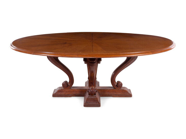 A French Carved Oak Dining Table