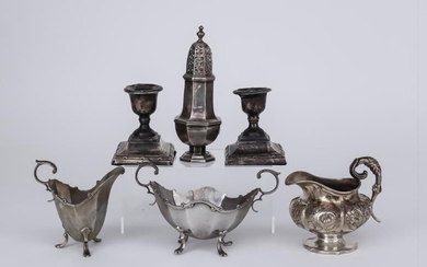 A George V Silver Two-Handled Sugar Basin and Matching...