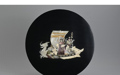A JAPANESE MEIJI PERIOD (1868-1912) SHIBAYAMA PLAQUE OR COVE...